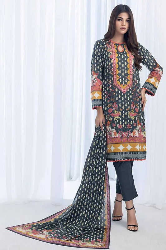 Gul Ahmed | 3PC Unstitched Printed Lawn Suit