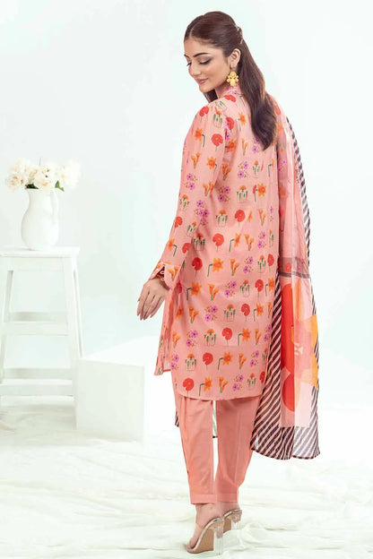 GUL AHMED | 3PC UNSTITCHED PRINTED LAWN SUIT