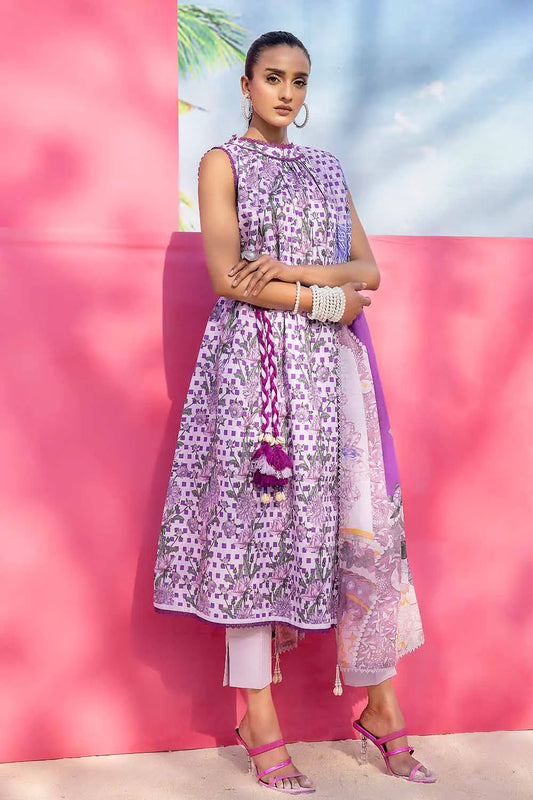 GUL AHMED | 3PC UNSTITCHED PRINTED LAWN SUIT