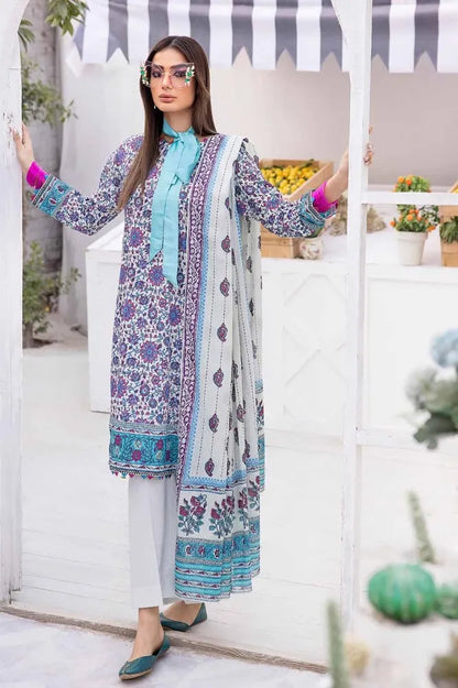 Gul Ahmed | 3PC Unstitched Printed Lawn Suit