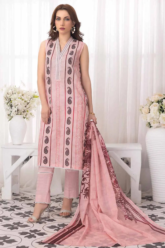 GUL AHMED | 3PC UNSTITCHED PRINTED LAWN SUIT