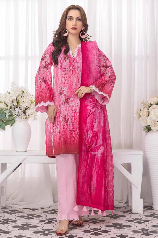 GUL AHMED | 3PC UNSTITCHED PRINTED LAWN SUIT