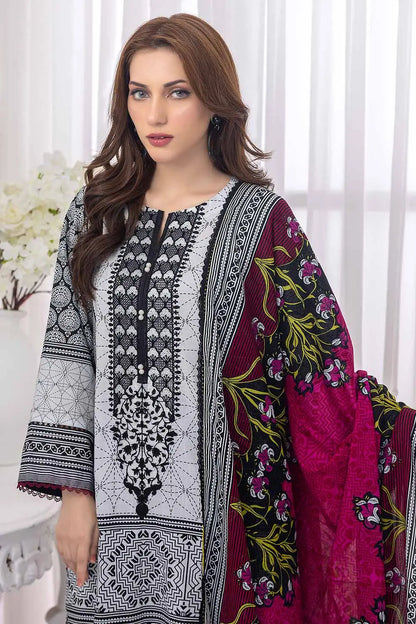 GUL AHMED | 3PC UNSTITCHED EMBROIDERED LAWN SUIT