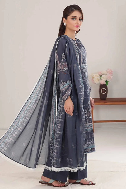 GUL AHMED | 3PC UNSTITCHED PRINTED LAWN SUIT