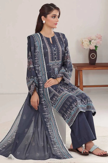 GUL AHMED | 3PC UNSTITCHED PRINTED LAWN SUIT
