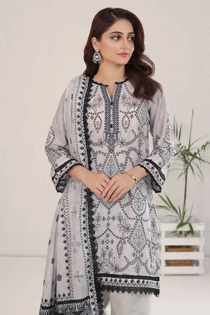 GUL AHMED | 3PC UNSTITCHED PRINTED LAWN SUIT