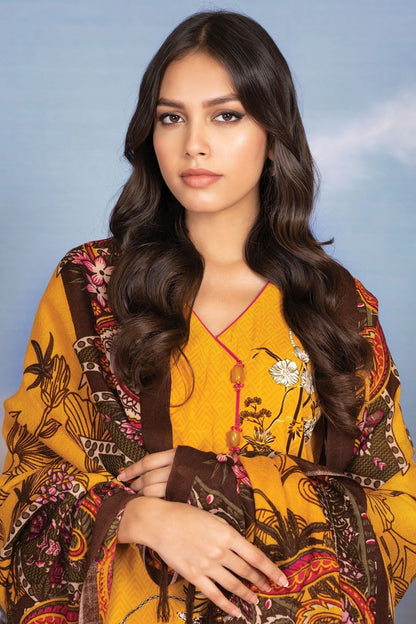ALKARAM | Unstitched 3 Pc Printed Viscose Suit | Winter