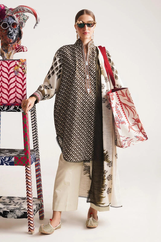 SANA SAFINAZ | UNSTITCHED MAHAY WINTER – 2 PIECE SUIT