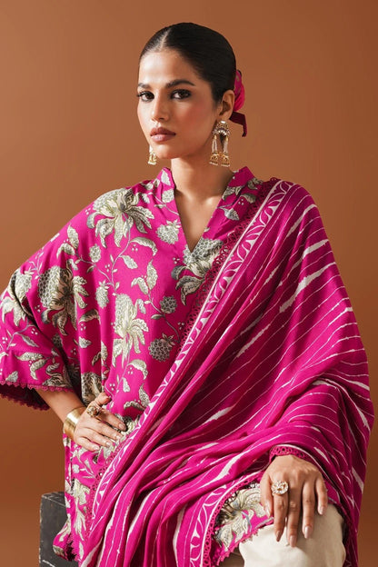 SANA SAFINAZ | UNSTITCHED MAHAY WINTER - 2 PIECE LINEN SUIT