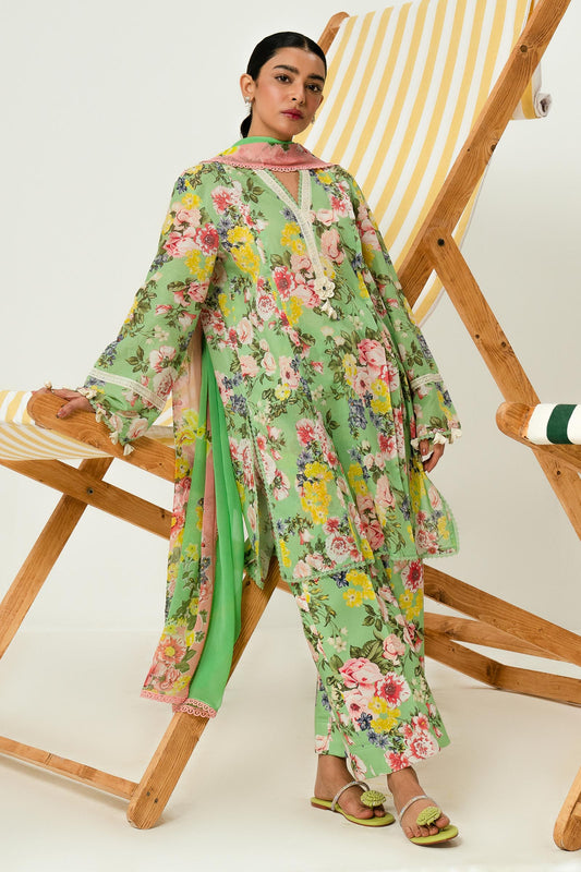 SANA SAFINAZ | UNSTITCHED MAHAY 3 PIECE LAWN SUIT