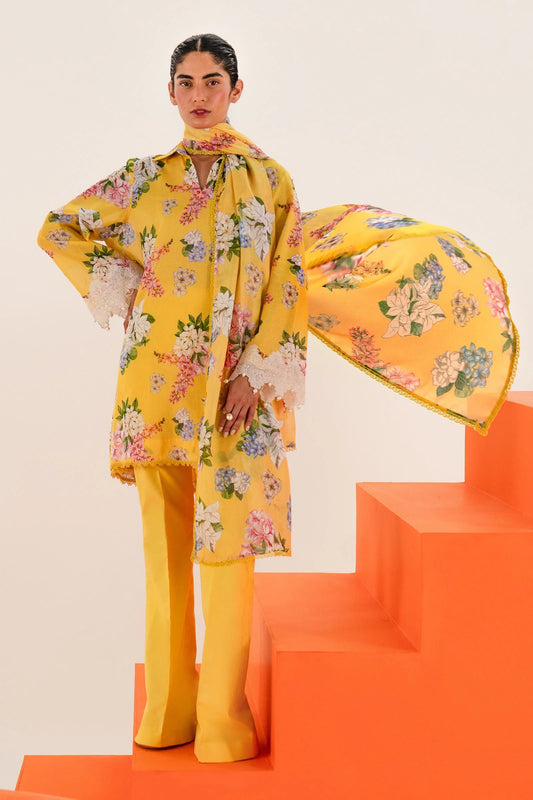 SANA SAFINAZ | UNSTITCHED MAHAY 3 PIECE LAWN SUIT