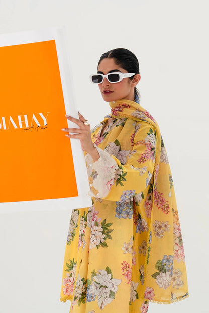 SANA SAFINAZ | UNSTITCHED MAHAY 3 PIECE LAWN SUIT