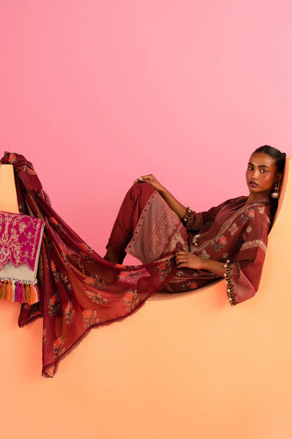 SANA SAFINAZ | UNSTITCHED MAHAY 3 PIECE LAWN SUIT