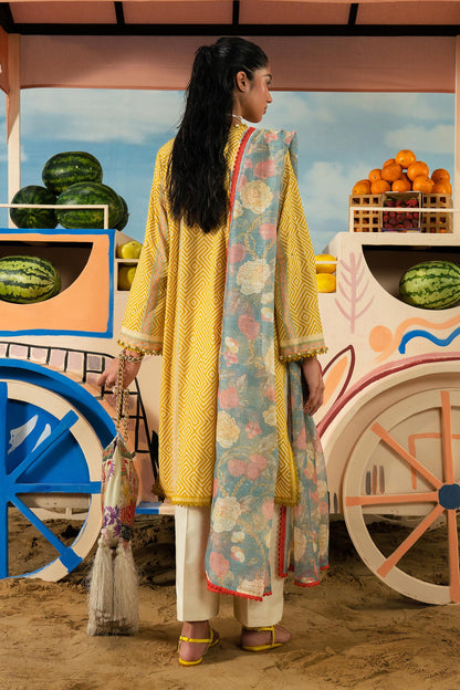 SANA SAFINAZ | UNSTITCHED MAHAY 3 PIECE LAWN SUIT