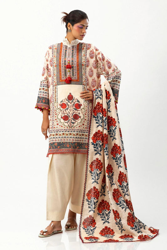SANA SAFINAZ | UNSTITCHED MAHAY WINTER – 2 PIECE SUIT