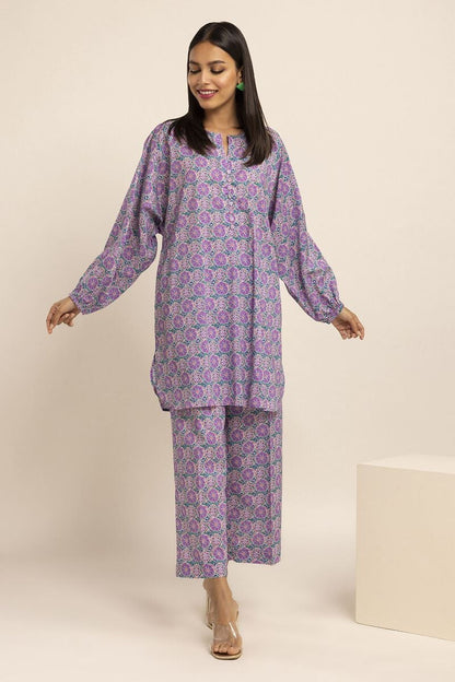Khaadi | 2 Piece Unstitched Cambirc- Top & Bottom | JCA231003-Green