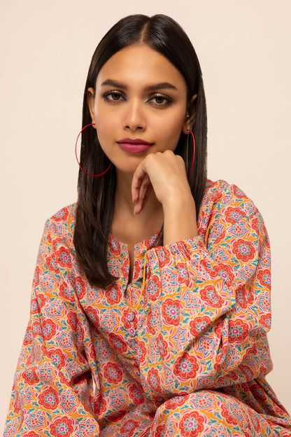 KHAADI | UNSTITCHED 2 PIECE PRINTED CAMBRIC SUIT