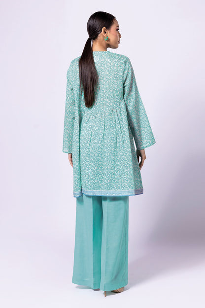 Khaadi | 2 Piece Unstitched Lawn - Top & Bottom | JLA23119-Turquoise