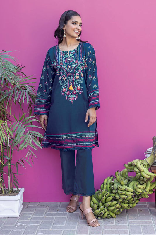 Khaadi | 2 Piece Unstitched Cambirc - Top & Bottom | JLA231208-Navy