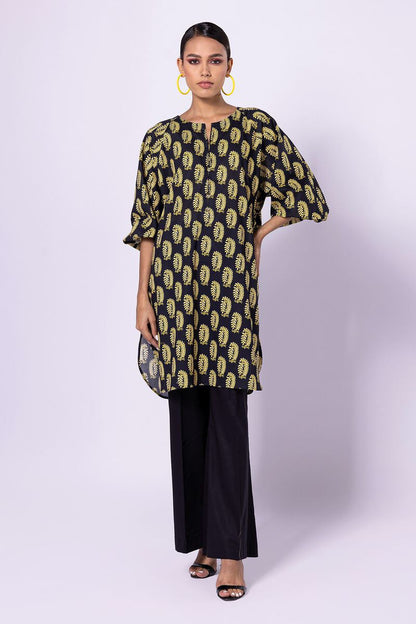 Khaadi | 2 Piece Unstitched Lawn - Top & Bottom | JLA23120-Black