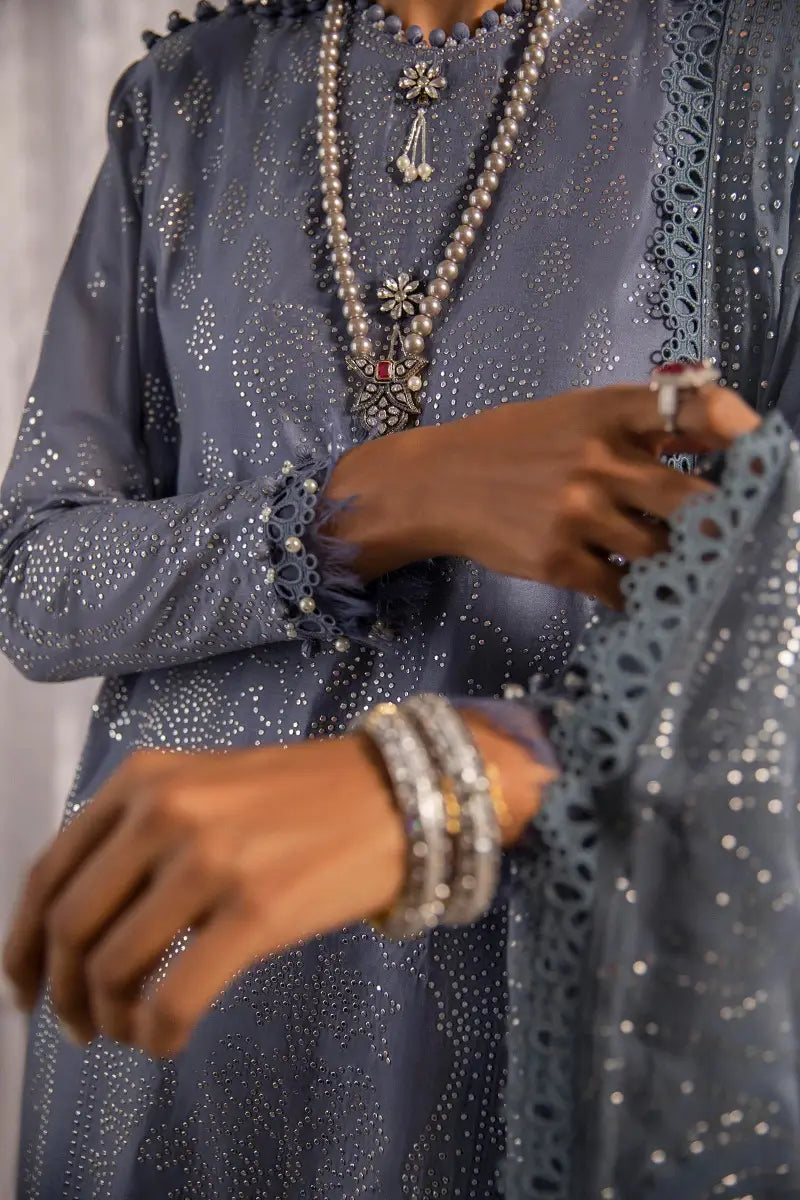 Sana Safinaz | Unstitched 3Pc - Kurnool Badla Collection | 4B