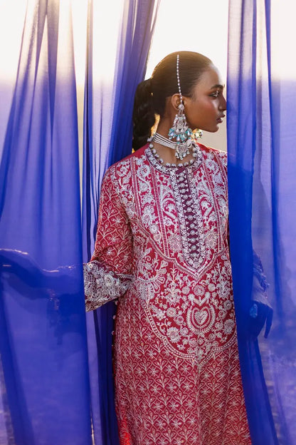 Sana Safinaz | Unstitched 3Pc Embroidered Luxury Lawn | 9A