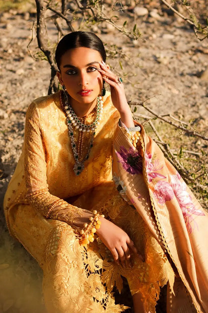 Sana Safinaz | Unstitched 3Pc Embroidered Luxury Lawn | 10B
