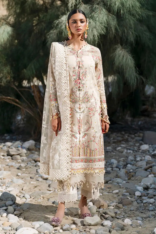 Sana Safinaz | Unstitched 3Pc Embroidered Luxury Lawn | 11A