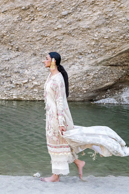Sana Safinaz | Unstitched 3Pc Embroidered Luxury Lawn | 11A