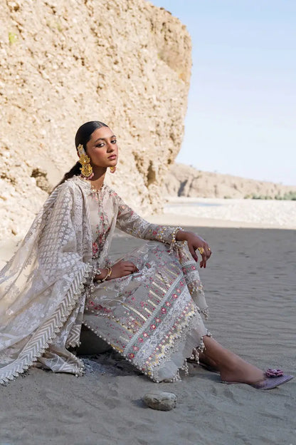 Sana Safinaz | Unstitched 3Pc Embroidered Luxury Lawn | 11A