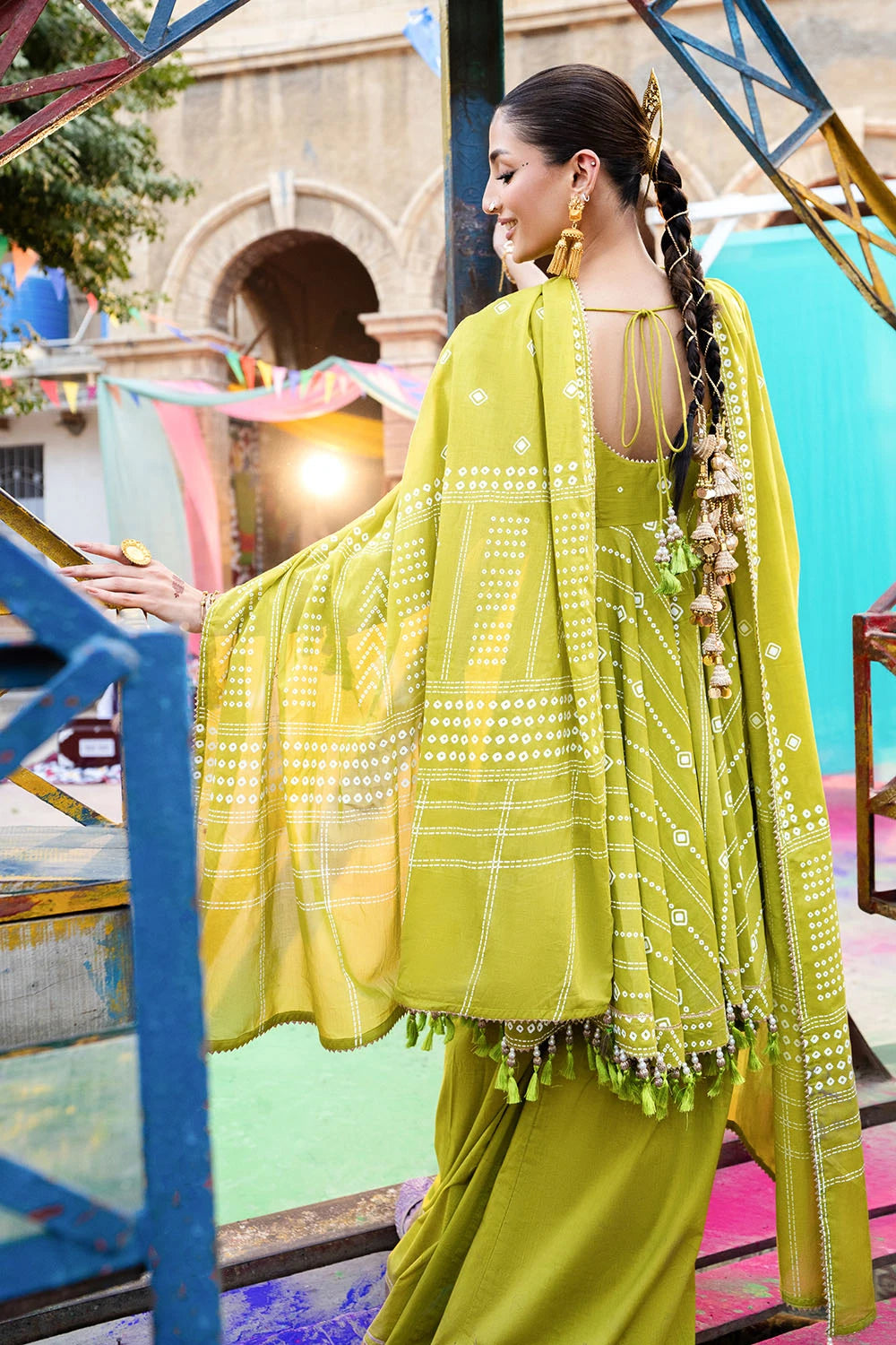GUL AHMED | 3PC UNSTITCHED LACQUER PRINTED LAWN SUIT