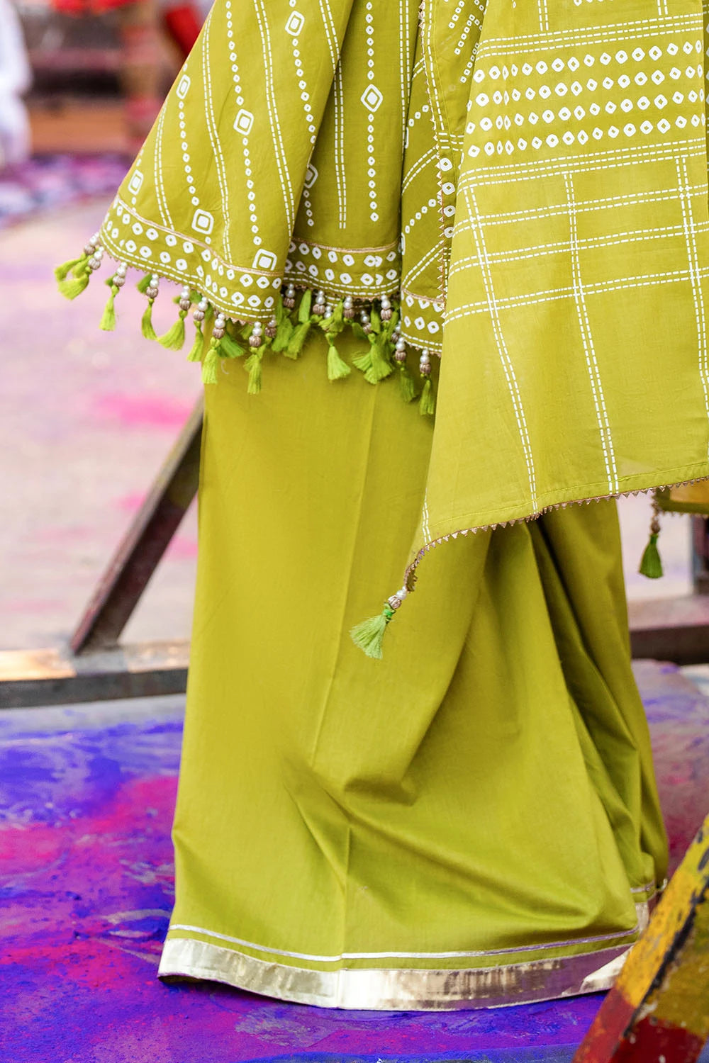 GUL AHMED | 3PC UNSTITCHED LACQUER PRINTED LAWN SUIT