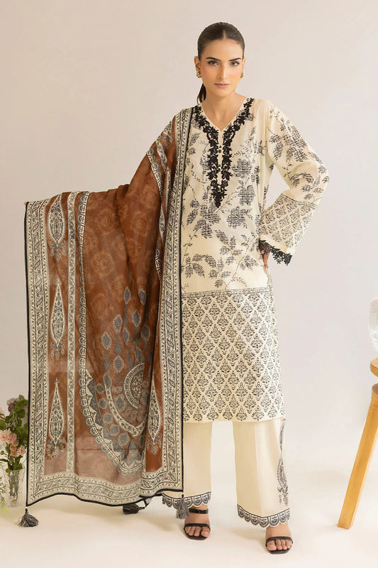 GUL AHMED | 3PC UNSTITCHED EMBROIDERED LAWN SUIT