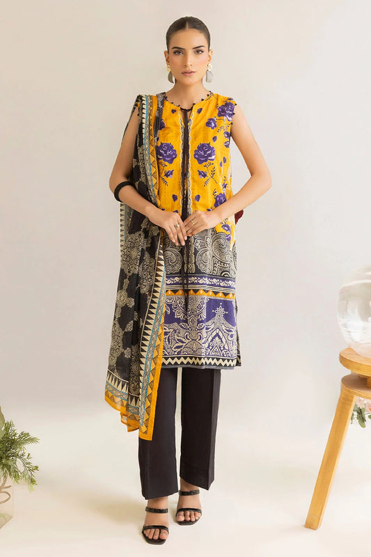 GUL AHMED | 3PC UNSTITCHED PRINTED LAWN SUIT