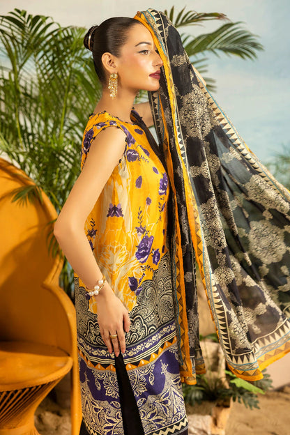 GUL AHMED | 3PC UNSTITCHED PRINTED LAWN SUIT