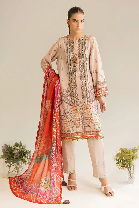 GUL AHMED | 3PC UNSTITCHED PRINTED LAWN SUIT