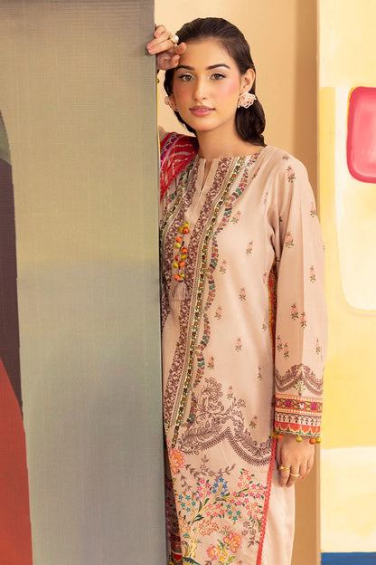 GUL AHMED | 3PC UNSTITCHED PRINTED LAWN SUIT