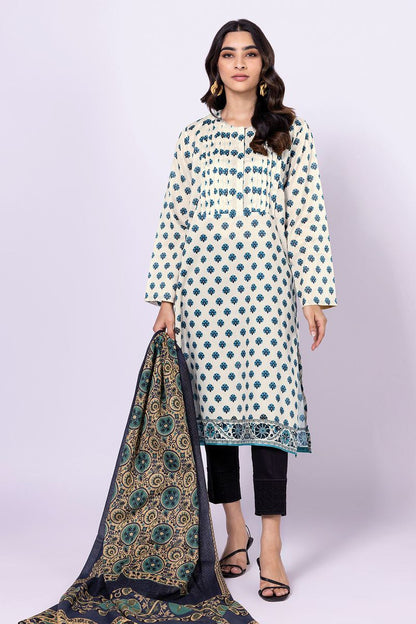 Khaadi | 2 Piece Unstitched Lawn - Top & Dupatta | LLA230520-Blue
