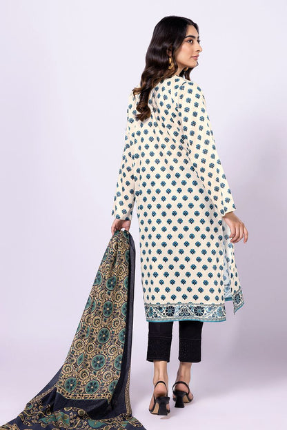 Khaadi | 2 Piece Unstitched Lawn - Top & Dupatta | LLA230520-Blue