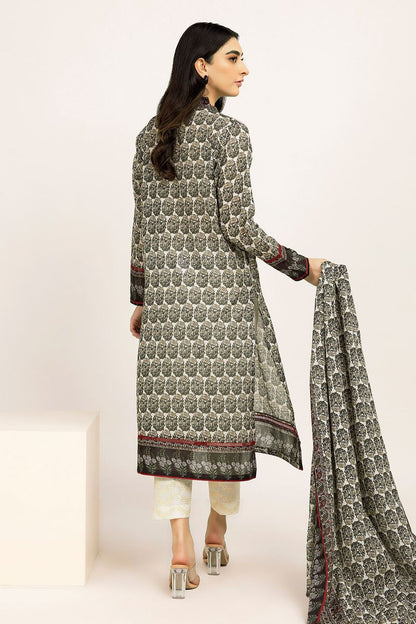 Khaadi | 2 Piece Unstitched Lawn - Top & Dupatta | LLA230902-Beige