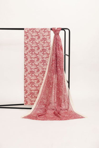 Khaadi | 2 Piece Unstitched Lawn - Top & Dupatta | LLA230908-Pink