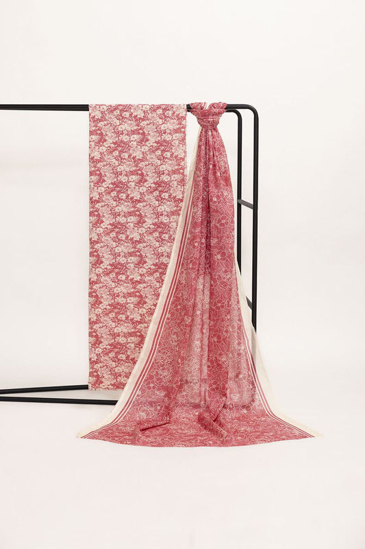 Khaadi | 2 Piece Unstitched Lawn - Top & Dupatta | LLA230908-Pink