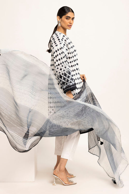 KHAADI | UNSTITCHED 2 PIECE DIGITAL PRINTED LAWN SUIT
