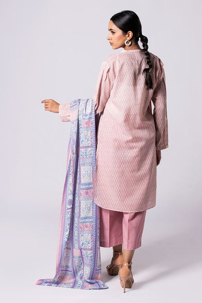 Khaadi | 2 Piece Unstitched Lawn - Top & Dupatta | LLA23127-Pink