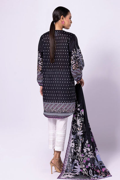 Khaadi | 2 Piece Unstitched Lawn - Top & Dupatta | LLA23136-Black