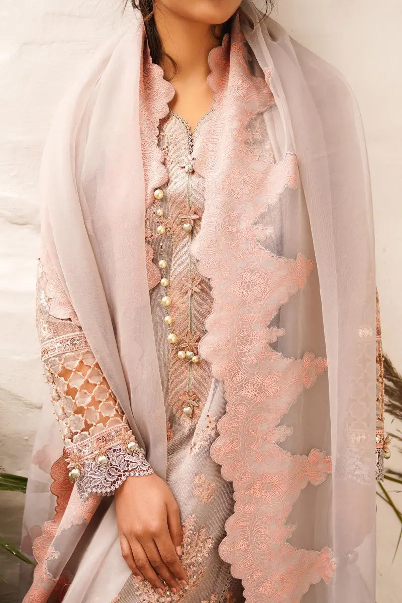 Sana Safinaz | Muzlin Spring Vol-1 | Unstitched 3Pc Embroidered Lawn | 1A
