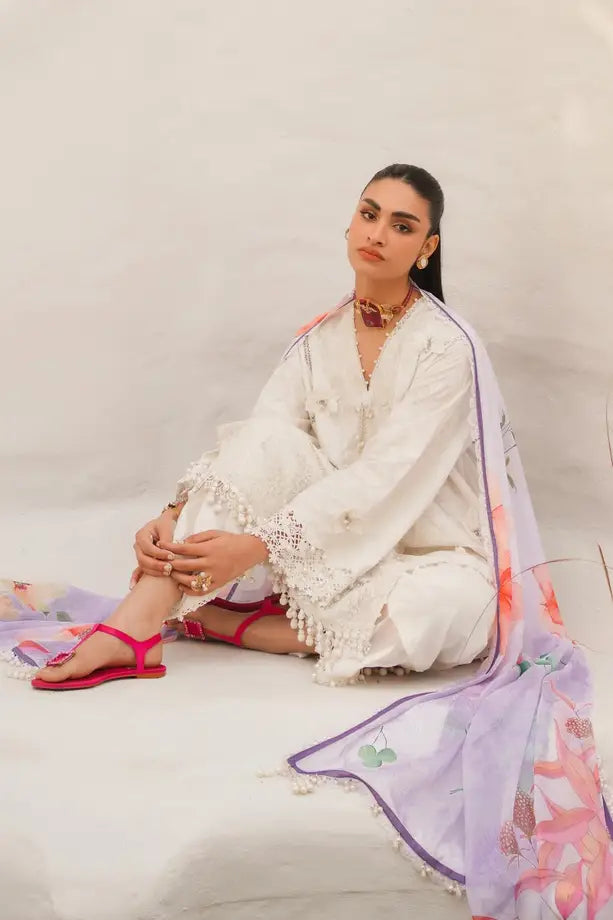 Sana Safinaz | Muzlin Spring Vol-1 | Unstitched 3Pc Embroidered Lawn | 17A