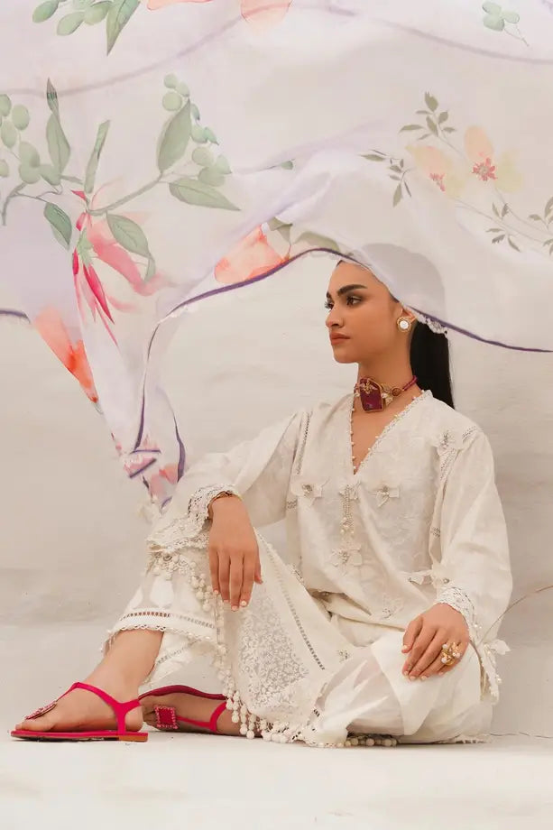 Sana Safinaz | Muzlin Spring Vol-1 | Unstitched 3Pc Embroidered Lawn | 17A