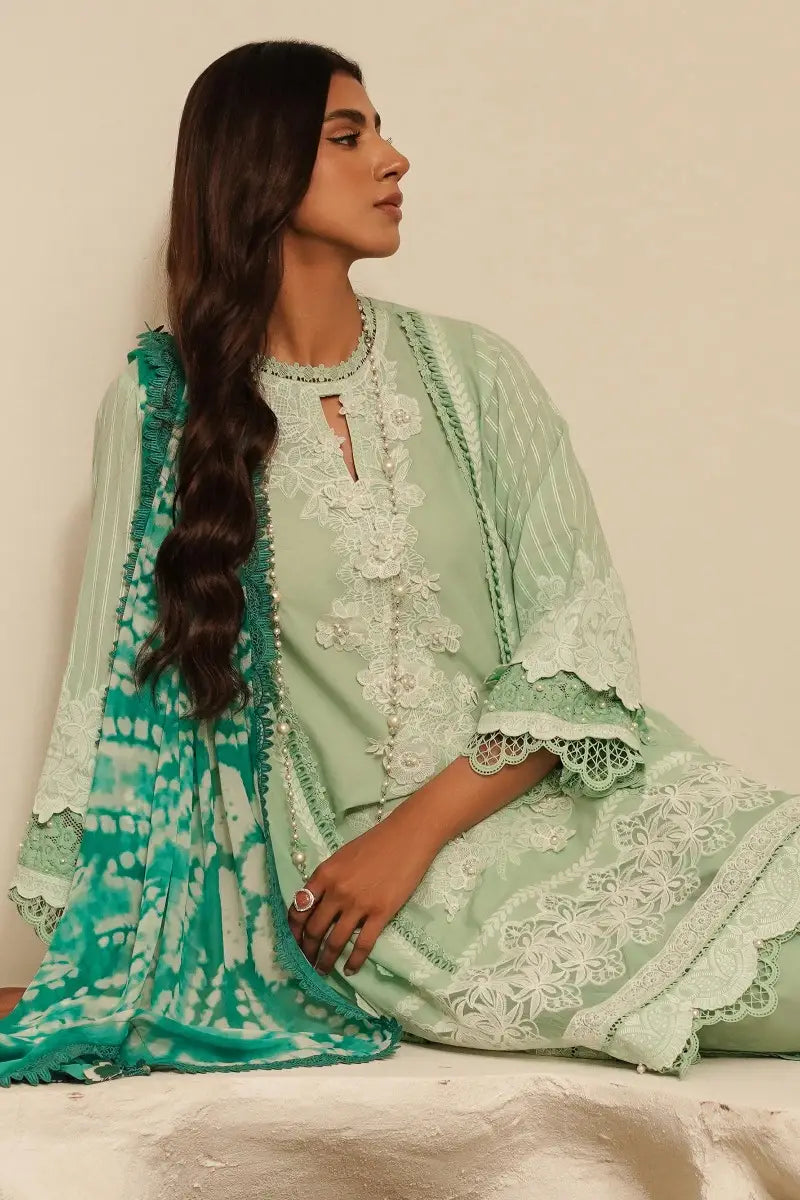 Sana Safinaz | Muzlin Spring Vol-1 | Unstitched 3Pc Embroidered Lawn | 20A