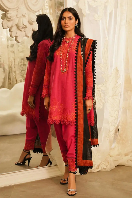 Sana Safinaz | Muzlin Spring Vol-1 | Unstitched 3Pc Embroidered Lawn | 23B